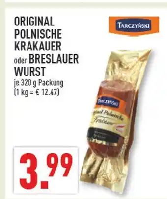 Marktkauf Tarczyński original polnische krakauer Angebot