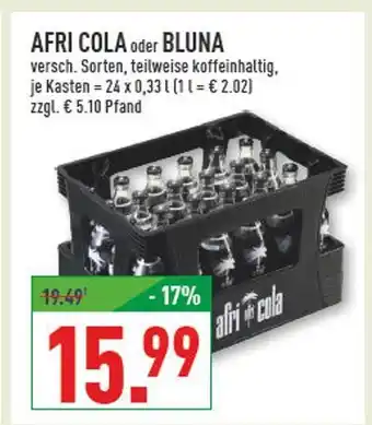 Marktkauf Afri cola afri cola oder bluna Angebot