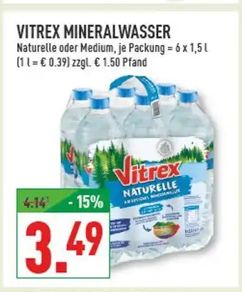 Marktkauf Vitrex mineralwasser naturelle Angebot