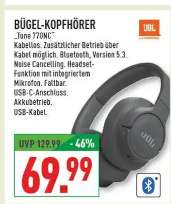 Marktkauf Jbl bügel-kopfhörer tune 770nc Angebot
