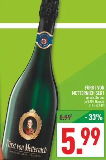 Marktkauf Fürst von metternich riesling sekt trocken Angebot