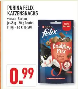 Marktkauf Purina felix knabber mix katzensnacks Angebot