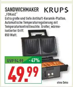 Marktkauf Krups sandwichmaker fdk462 Angebot