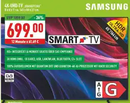 Marktkauf Samsung 4k-uhd-tv go6507f2au Angebot