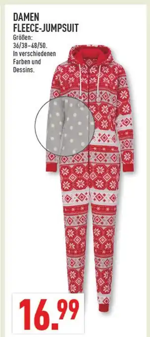 Marktkauf Damen fleece-jumpsuit Angebot