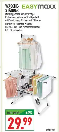 Marktkauf Easymaxx wäscheständer Angebot
