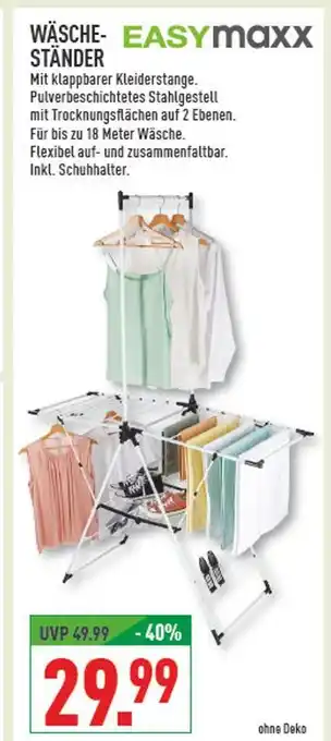 Marktkauf Easymaxx wäscheständer Angebot