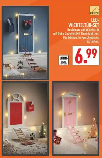 Marktkauf Dekor led-wichteltür-set Angebot