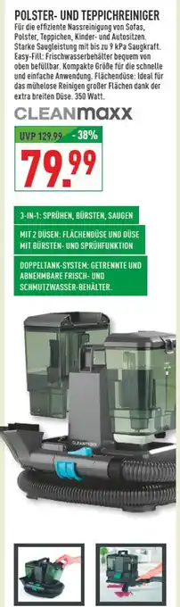 Marktkauf Cleanmaxx polster- und teppichreiniger Angebot