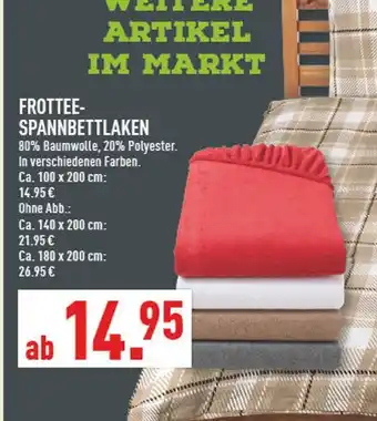 Marktkauf Frottee-spannbettlaken Angebot