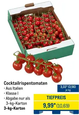 METRO Cocktailrispentomaten Angebot