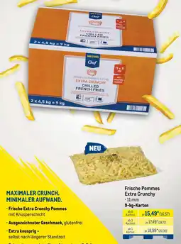 METRO METRO Chef Frische Pommes Extra Crunchy Angebot