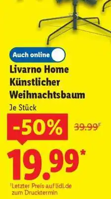 Lidl LIVARNO home Künstlicher Weihnachtsbaum Angebot
