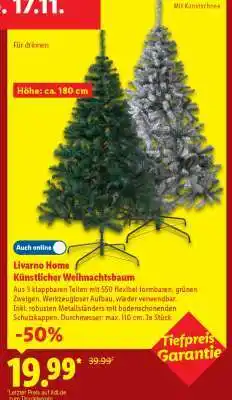 Lidl LIVARNO home Künstlicher Weihnachtsbaum Angebot