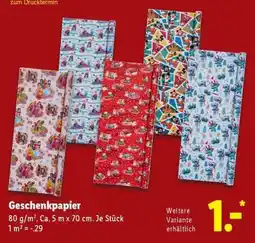 Lidl Geschenkpapier Angebot