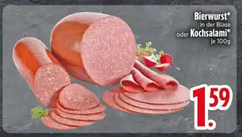 Edeka Bierwurst oder Kochsalami Angebot