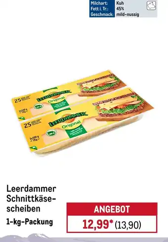 METRO Leerdammer Schnittkäsescheiben Angebot