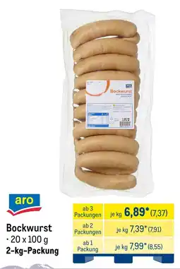 METRO aro Bockwurst Angebot