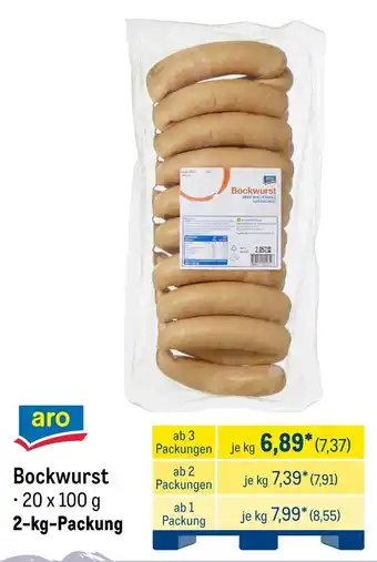 METRO aro Bockwurst Angebot