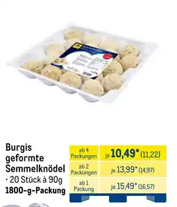 METRO Burgis geformte Semmelknödel Angebot