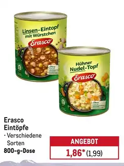 METRO Erasco Eintöpfe Angebot