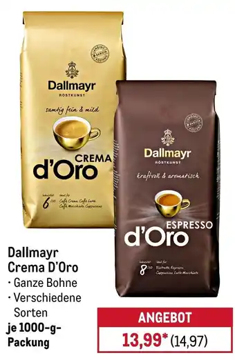 METRO Dallmayr Crema D'Oro Angebot