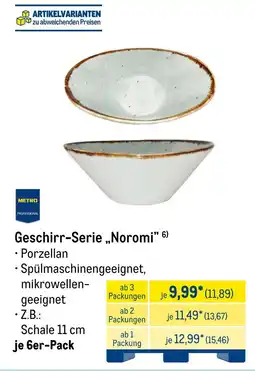 METRO METRO PROFESSIONAL Geschirr-Serie „,Noromi" Angebot