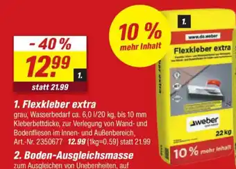 toom Baumarkt weber Flexkleber extra Angebot