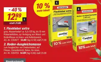 toom Baumarkt weber Boden-Ausgleichsmasse Angebot