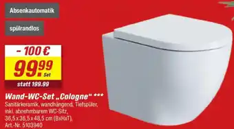 toom Baumarkt Wand-WC-Set „,Cologne" Angebot
