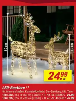 toom Baumarkt LED-Rentiere Angebot