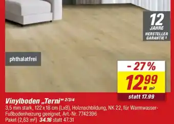 toom Baumarkt Vinylboden „Terni" Angebot