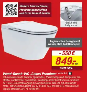 toom Baumarkt Wand-Dusch-WC ,,Cesari Premium" Angebot
