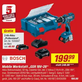 toom Baumarkt BOSCH Mobile Werkstatt,,GSR 18V-28" Angebot
