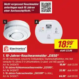 toom Baumarkt Ei Electronics 1.10-Jahres-Rauchwarnmelder „,Ei650" Angebot