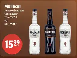 Getränke Hoffmann Molinari Sambuca Extra oder Caffè Liqueur Angebot