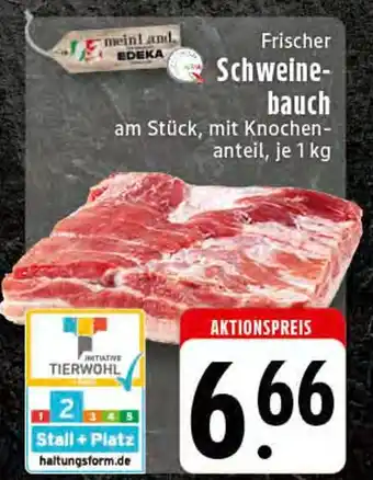 E-Center Edeka frischer schweinebauch Angebot