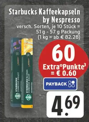 E-Center Starbucks kaffeekapseln by nespresso Angebot