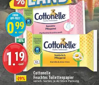 E-Center Cottonelle sensitiv pflegend Angebot