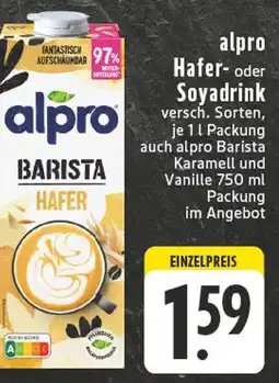 Edeka Alpro haferdrink Angebot