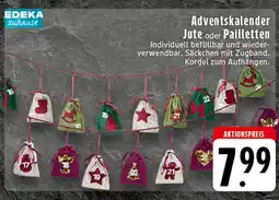 Edeka Edeka zuhause adventskalender jute oder pailletten Angebot