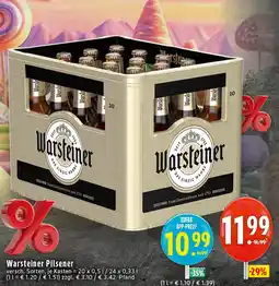 Edeka Warsteiner pilsener Angebot