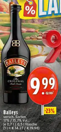 Edeka Baileys the original irish cream Angebot