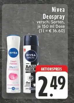 Edeka Nivea deospray fresh flower Angebot
