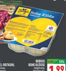 Marktkauf Burgis rohe klöße thüringer art Angebot