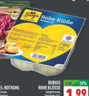 Marktkauf Burgis rohe klöße thüringer art Angebot