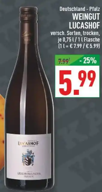 Marktkauf Weingut lucashof grauburgunder trocken Angebot