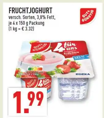 Marktkauf Gut&günstig 4 für uns fruchtjoghurt erdbeere Angebot