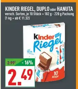 Marktkauf Kinder, duplo oder hanuta riegel Angebot