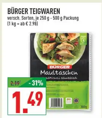 Marktkauf Bürger maultaschen Angebot